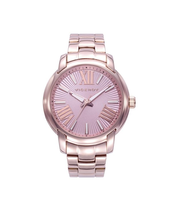 Reloj de Mujer Chic con caja y brazalete en acero en IP rosa